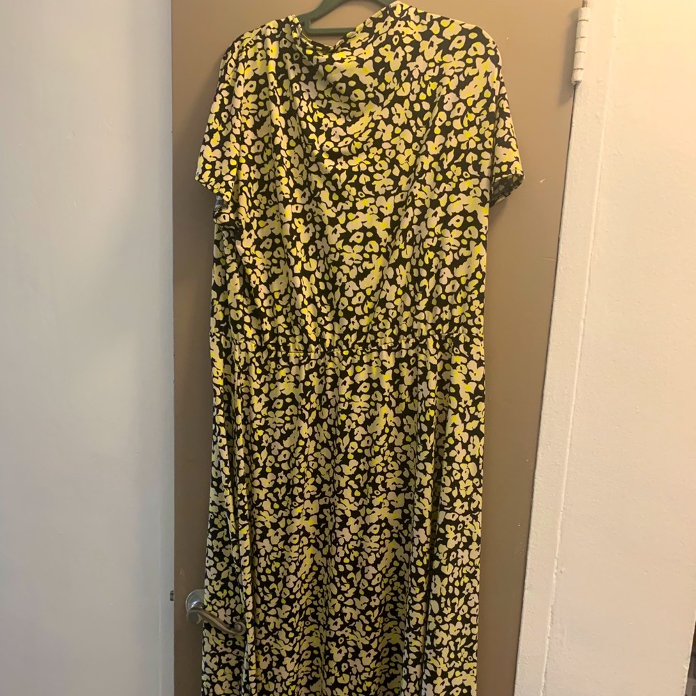 Eloquii mockneck jersey asymmetrical dress